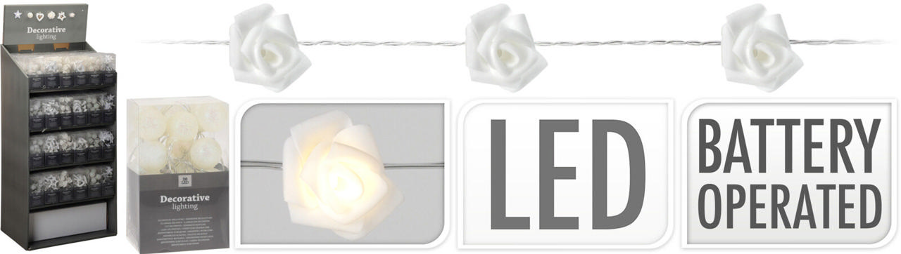 LED ΜΕ ΟΘΟΝΗ DECO 20LED WW