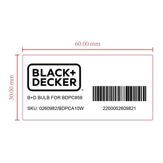 BLACK&DECKER BULB FOR BDPC912
