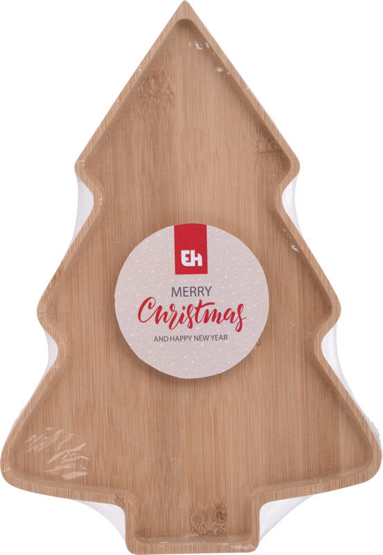 SERVING PLATE BAMBOO XMAS TREE