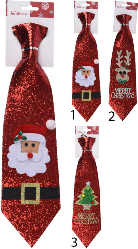 CHRISTMAS TIE 41CM IN 3 DIFFERENT DESIGNS