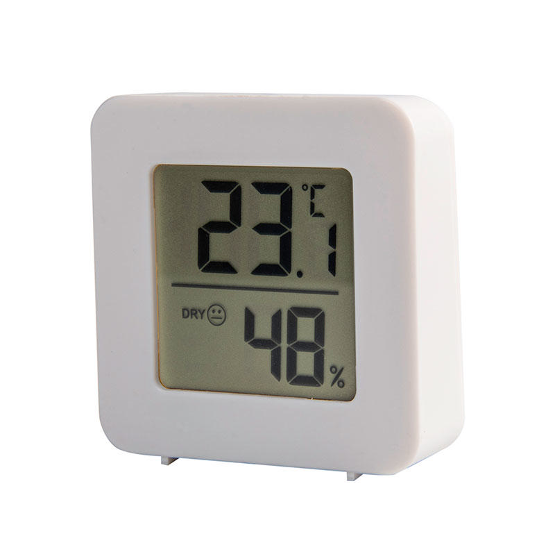 SUPER LIVING INDOOR/OUTDOOR TEMPERATURE AND HUMIDITY DISPLAY - WHITE
