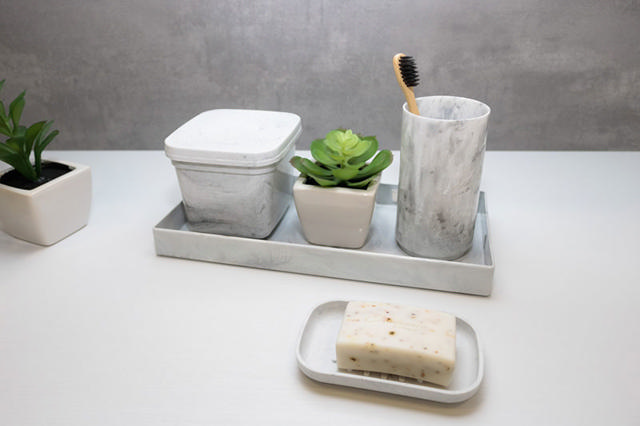 STONE ORGANIZER TRAIT WHITE