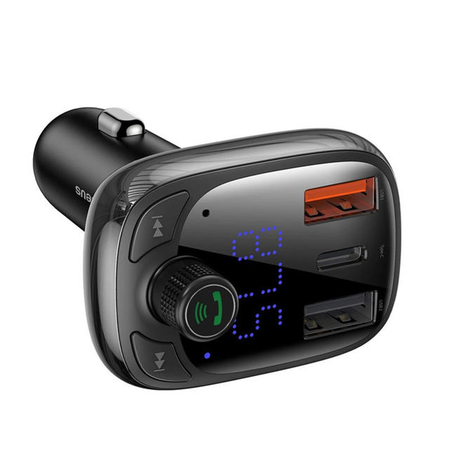 BASEUS CAR FM TRANSMITTER-CHARGER