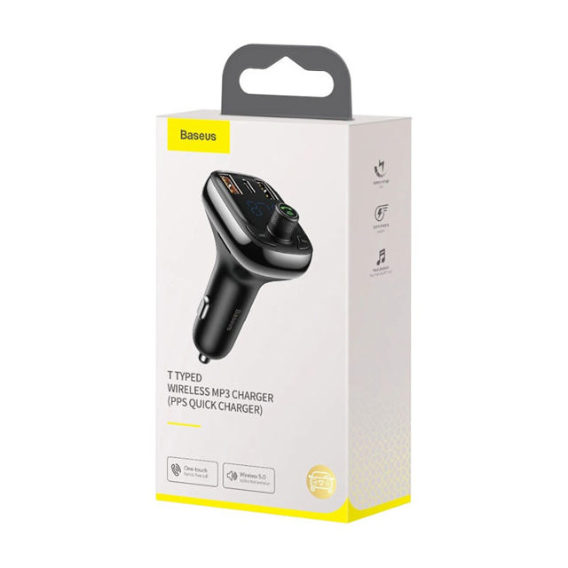 BASEUS CAR FM TRANSMITTER-CHARGER