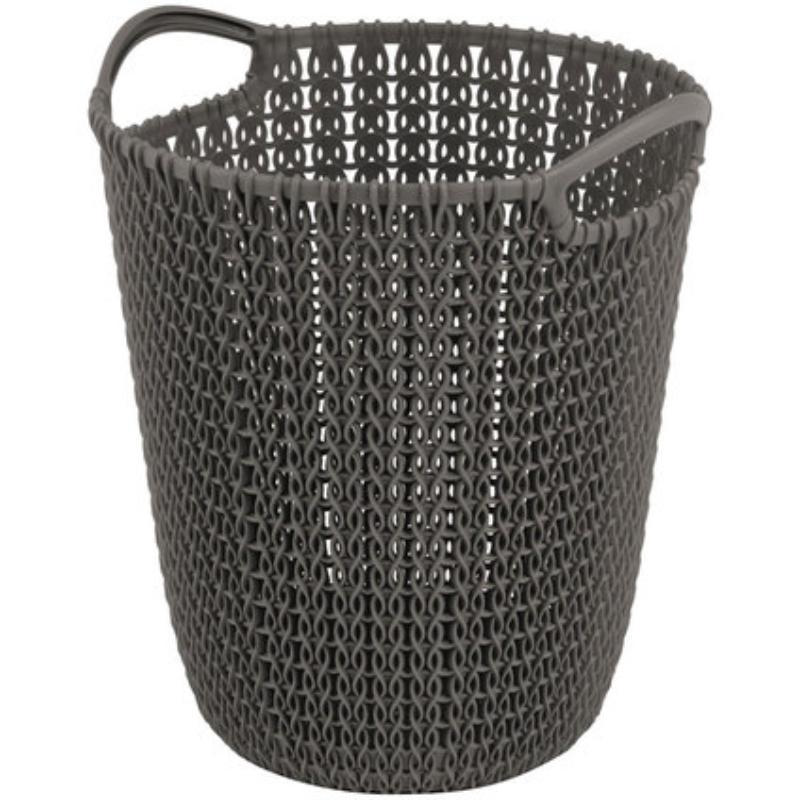 CURVER KNIT PAPER BIN 7L BROWN