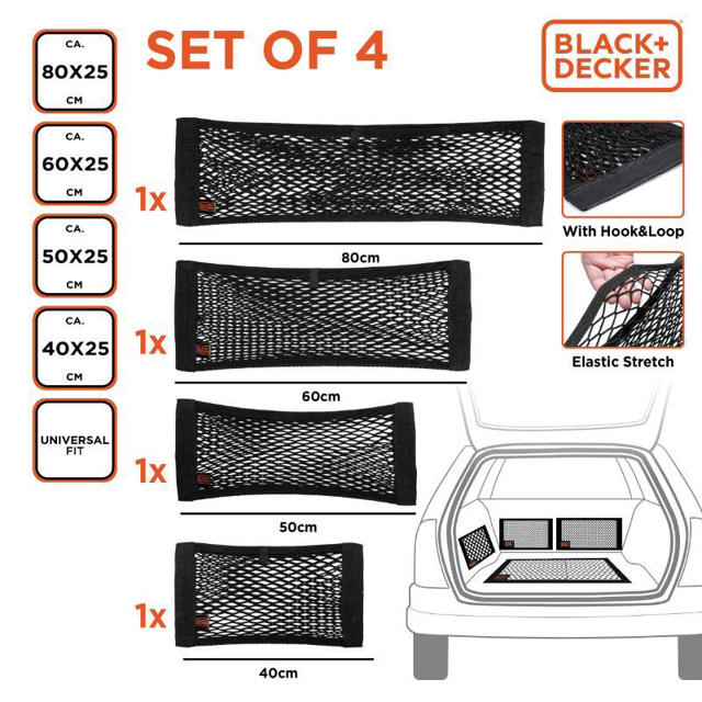 CAR STORAGE NET 4PCS