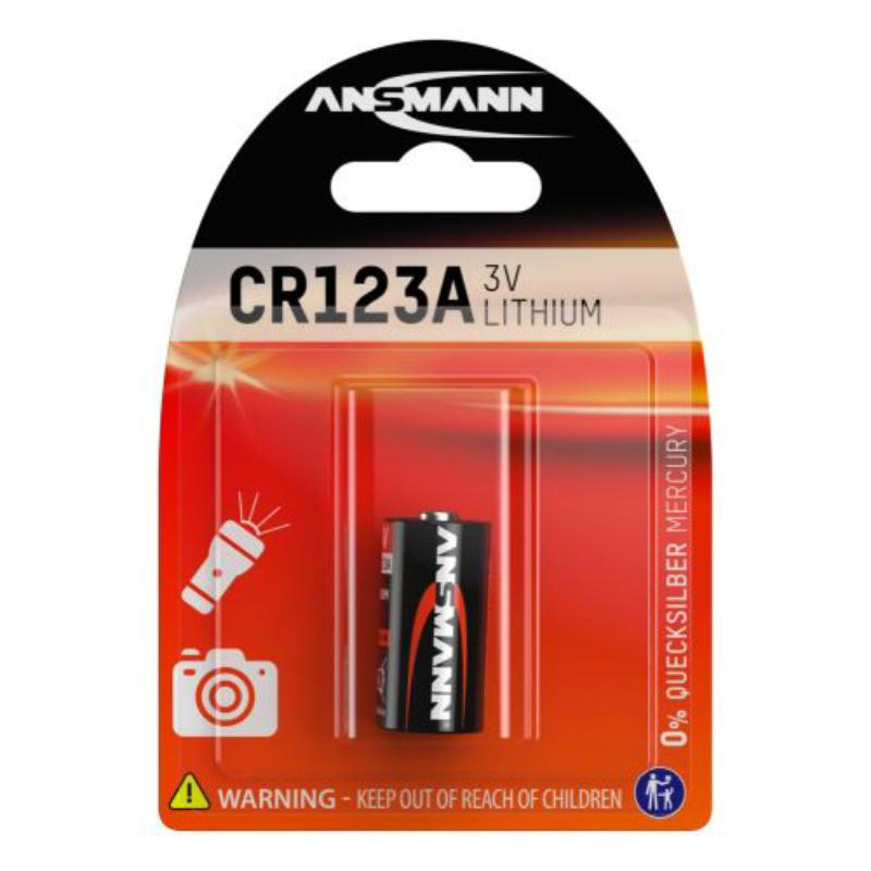 ANSMANN CR123 A-PACKOF1-LITHIUM BATTERY 3V