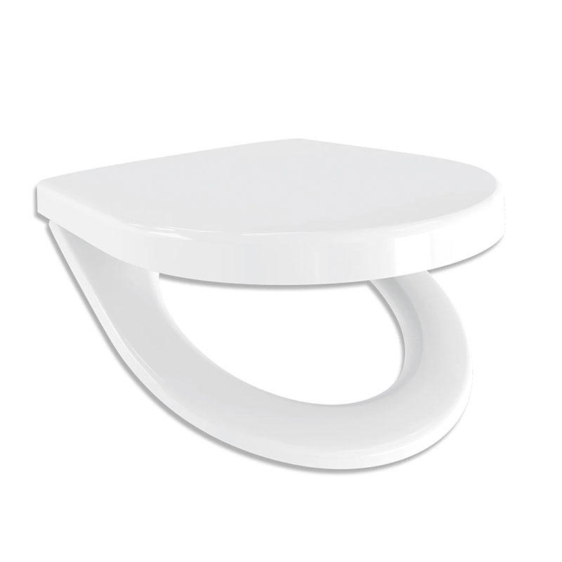 TECHNO PLAST MAJORKA TOILET SEAT SOFT CLOSE D-SHAPED - WHITE