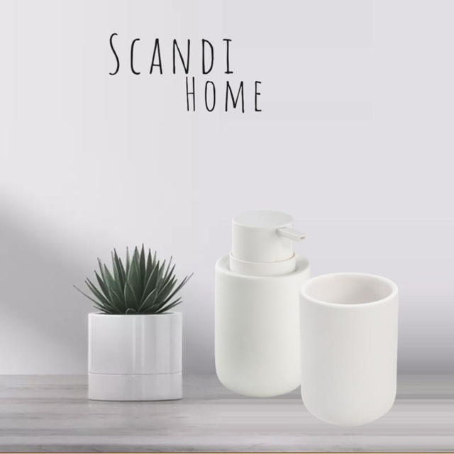 MARVA SCANDI SOAP DISPENSER - WHITE