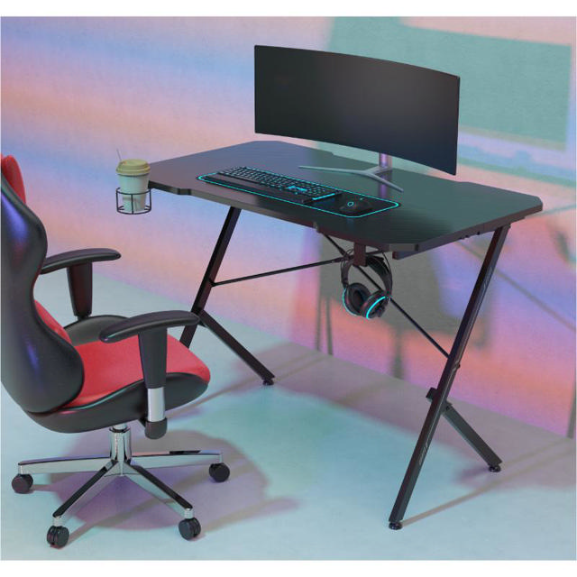 SUPEROFFICE VENUS GAMING DESK - BLACK