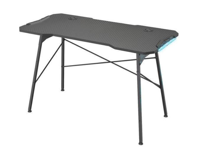 SUPEROFFICE SUN LED GAMING DESK - BLACK