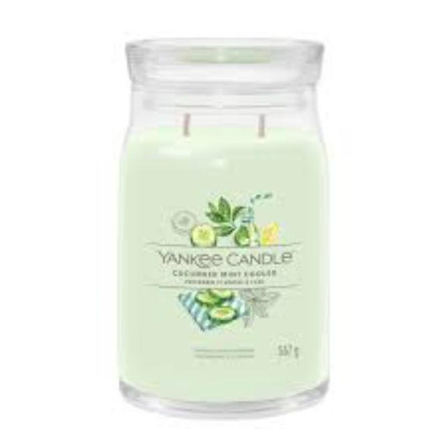 YANKEE SIGNATURE LARGE JAR CUCUMBER MINT