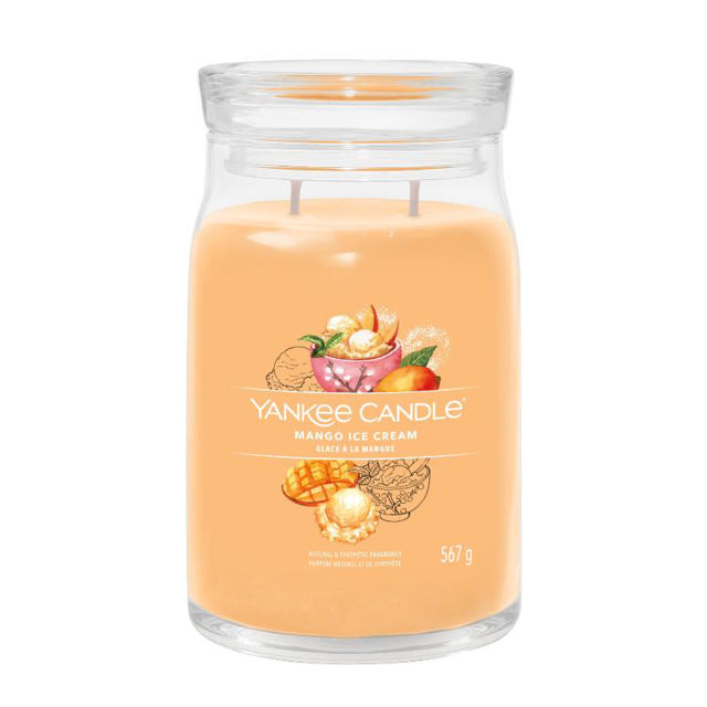 YANKEE SIGNATURE LARGE JAR MANGO ICE CREAM