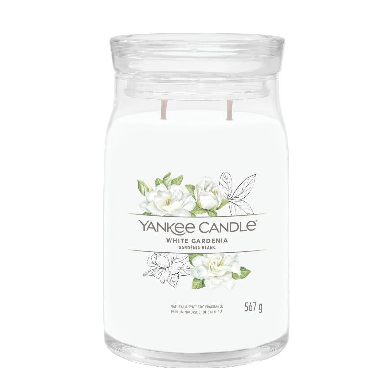 YANKEE SIGNATURE LARGE JAR WHITE GARDENIA