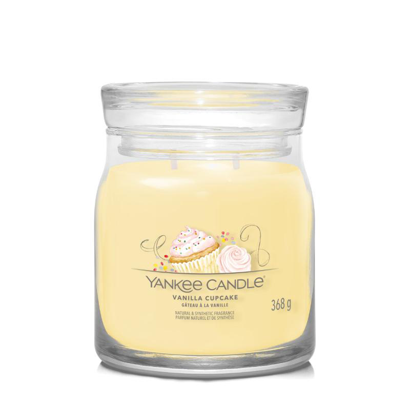 YANKEE SIGNATURE MEDIUM JAR VANILLA CUPCAKE