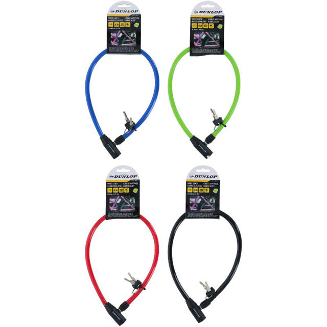 CABLE LOCK 4X650MM 4 COLORS
