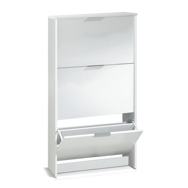 FORES SHOE CABINET 3DOOR - WHITE