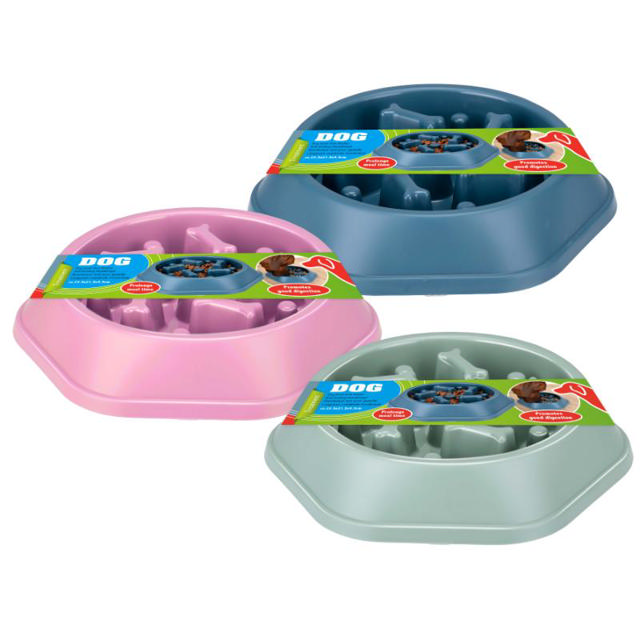 MAXXPRO PET BOWL FOR SLOW FEEDING - ASSORTED COLORS