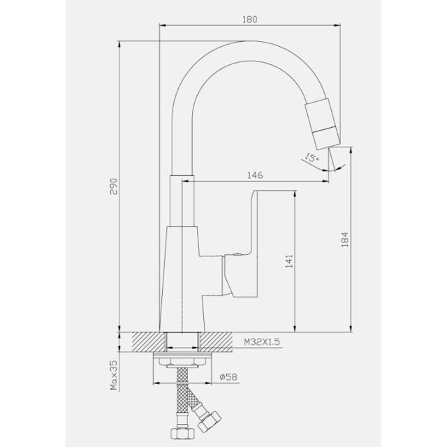 IC ALISADO FLEXIBLE MIXER GUN - GREY