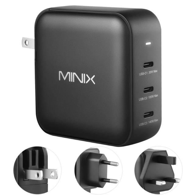 MINIX NEO CHARGER 140W 3XC - BLACK