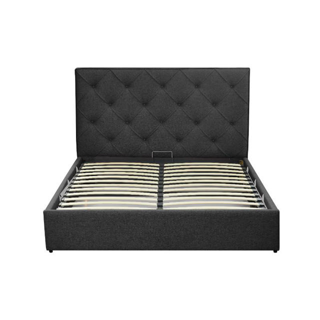 MOONLIGHT LOREN BED WITH STORAGE - BLACK