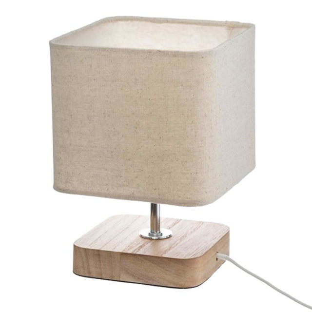 ATMOSPHERA 'TOXEY' 1xE14 (MAX.25W) TABLE LAMP PINE BEIGE IP20 L145xD145xH210MM