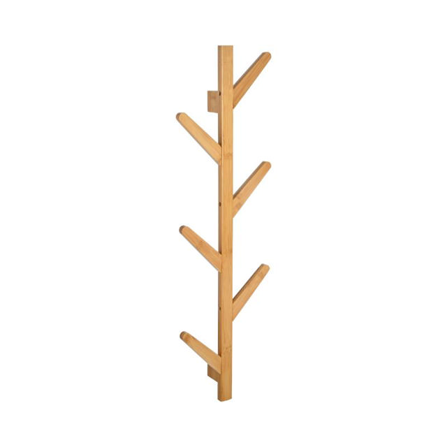 ESTIA BAMBOO WALL HANGER 6 HOOKS 84X26CM