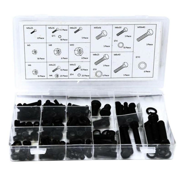 ROLSON NUT AND BOLT ASSORTMENT 180PCS