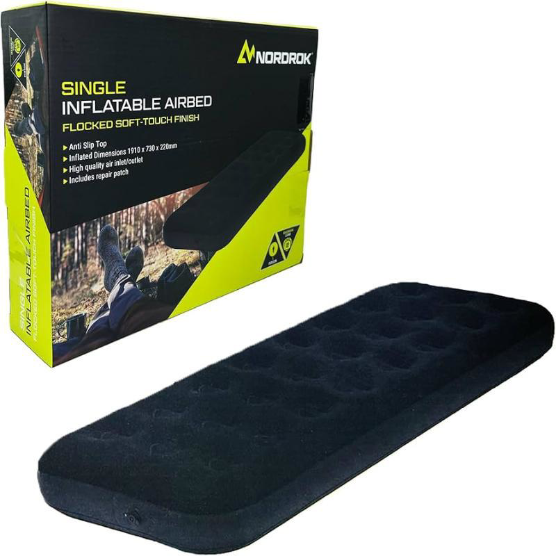 ROLSON SINGLE FLOCKED INFLATABLE AIRBED