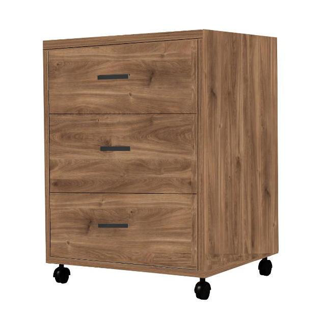 EKOWOOD MELAMINE OFFICE SIDE DRAWER - BRANDY OAK