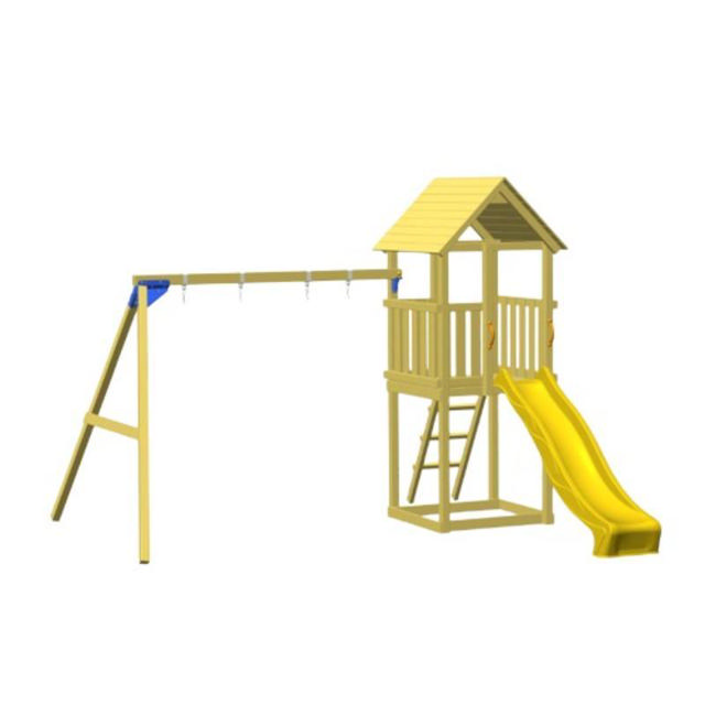 SHOWOOD KIOSK TOWER WITH SWING MODULE AND SLIDE