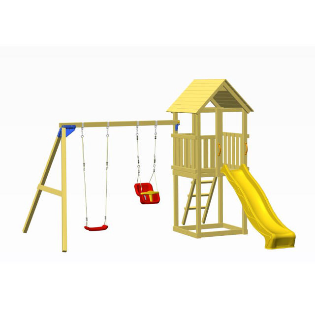 SHOWOOD KIOSK TOWER WITH SWING MODULE AND SLIDE