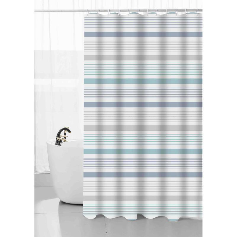 PRINTED EVA SHOWER CURTAIN 180X180CM - LINES