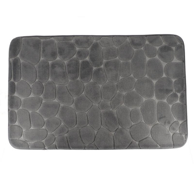 TENDANCE BATHROOM MAT PEBBLE 50X80CM - DARK GREY