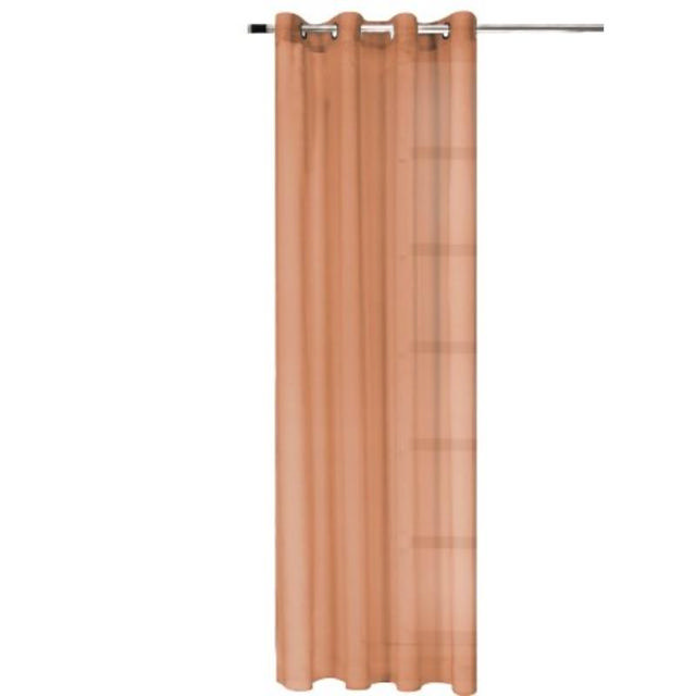 EASY HOME TABLA CURTAIN WITH RINGS 140X260CM - SALMON