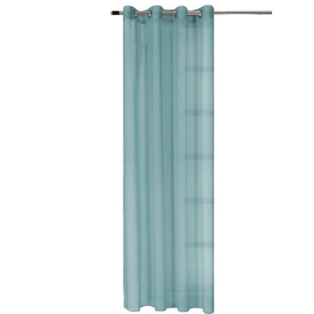 EASY HOME TABLA CURTAIN WITH RINGS 140X260CM - BLUE