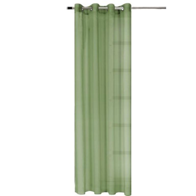 EASY HOME TABLA CURTAIN WITH RINGS 140X260CM - GREEN