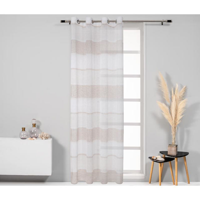 EASY HOME DRUM CURTAIN WITH RINGS 140X260CM - BEIGE