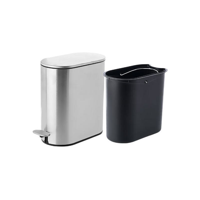 ESTIA PEDAL BIN SLIM SOFT CLOSE 5L - INOX