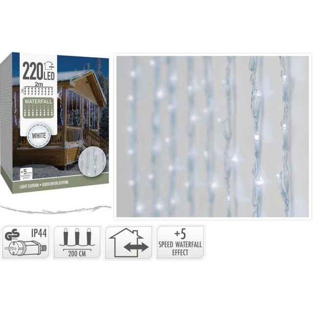 LED OUTDOOR CURTAIN LIGHT 220LED