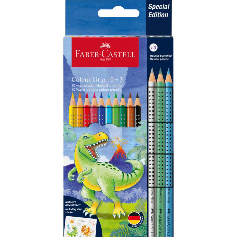 FABER CASTELL GRIP COLOR PENCILS 13PCS