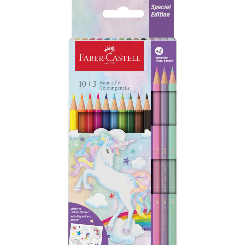 FABER CASTELL ΚΛΑΣΙΚΑ ΧΡΩΜΑΤΙΣΤΑ ΜΟΛΥΒΙΑ UNICORN 3TMX