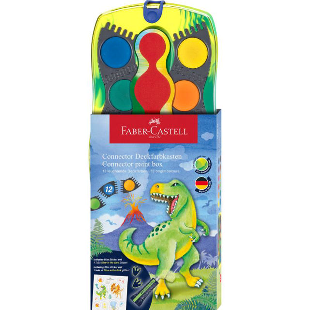 FABER CASTELL CONNECTOR PAINT BOX DINOSAUR