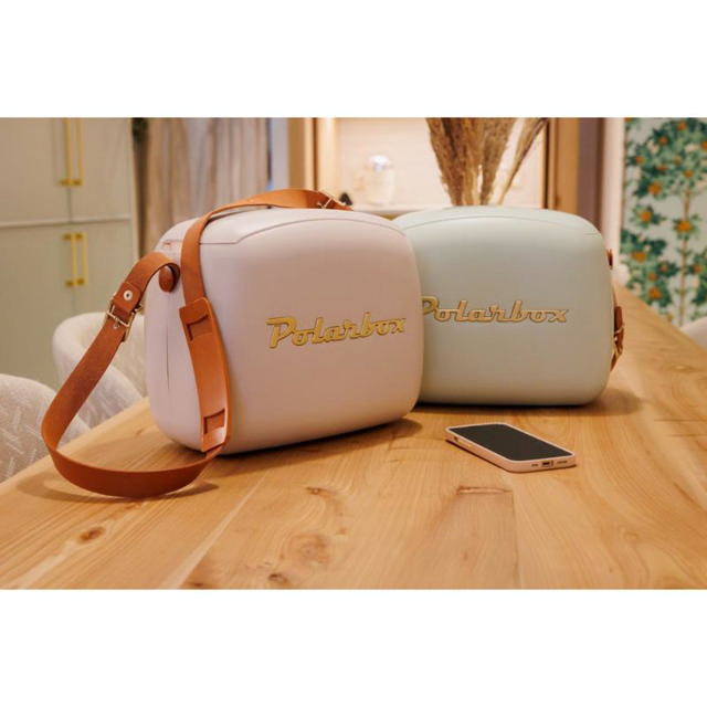 POLARBOX COOLER BAG 6L WITH LUNCHBOXES - PEARL - GOLD