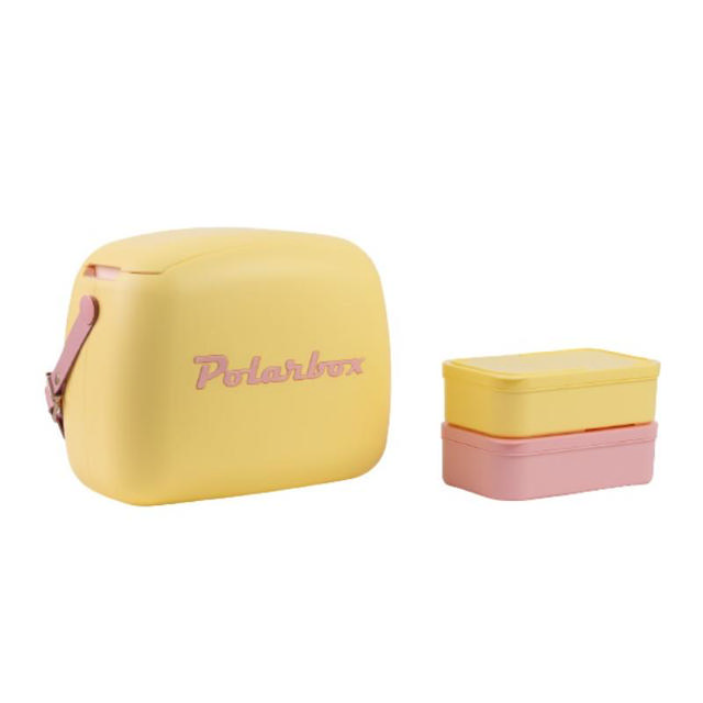 POLARBOX POP COOLER BAG 6L WITH LUNCHBOXES - YELLOW