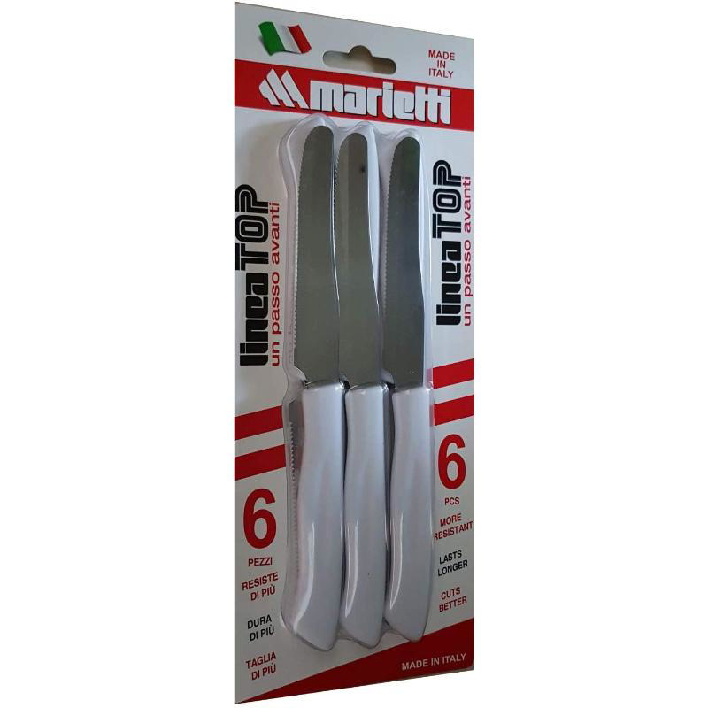 MAROB LINEA TOP KNIVES 6PCS - WHITE