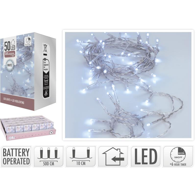 LED LIGHTS 50PCS 5M - WHITE