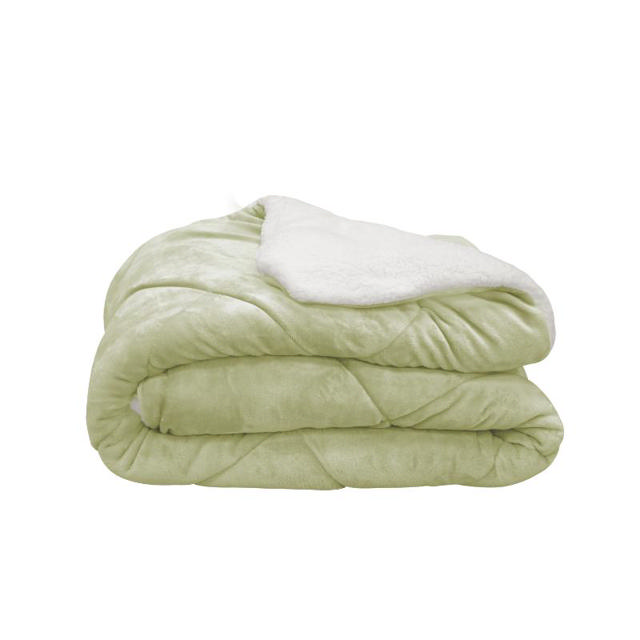 JOHN'S ESSENTIAL SHERPA BLANKET 240X220CM - GREEN