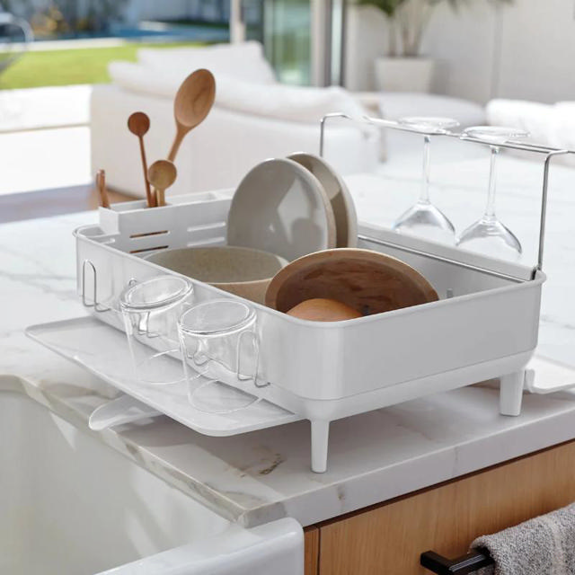 SIMPLEHUMAN STEEL FRAME DISHRACK - WHITE