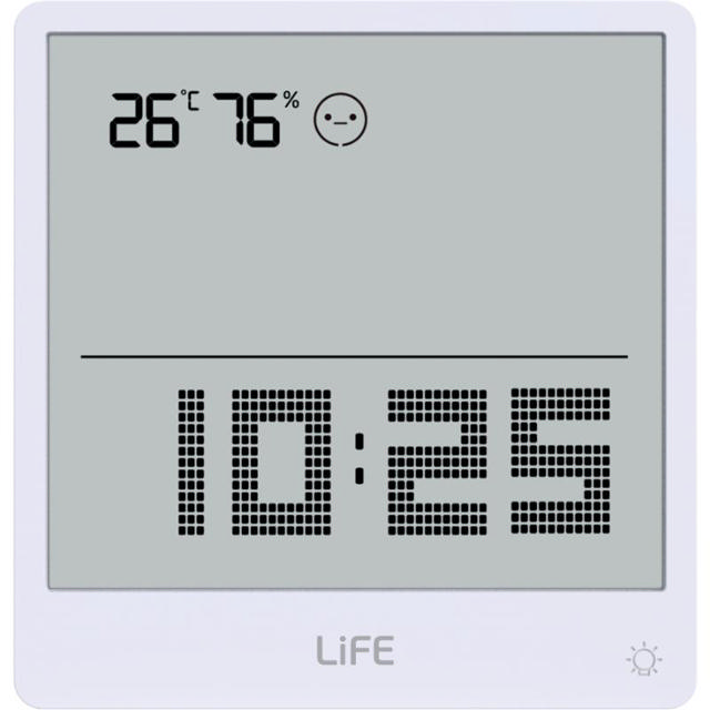 LIFE SIMPLE DIGITAL THERMOMETER AND HYGROMETER - WHITE